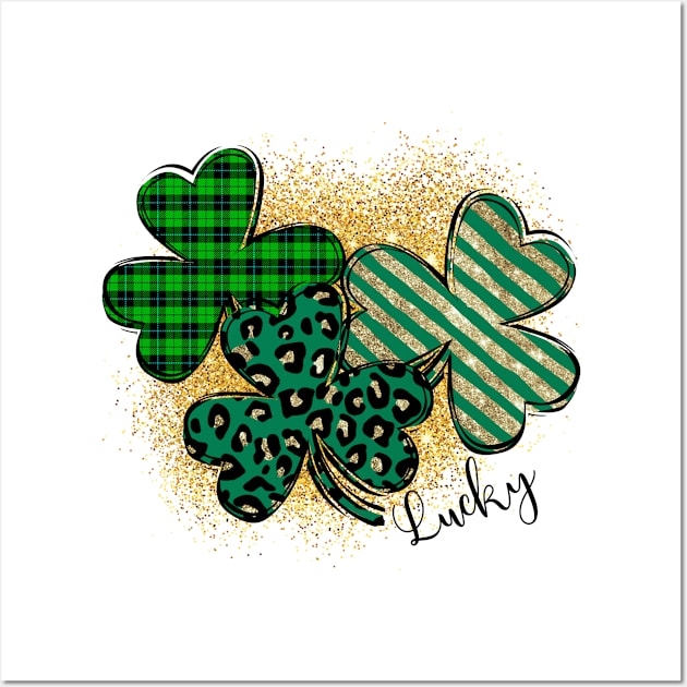 St. Patrick's Day Lucky Heart Wall Art by EdSan Designs